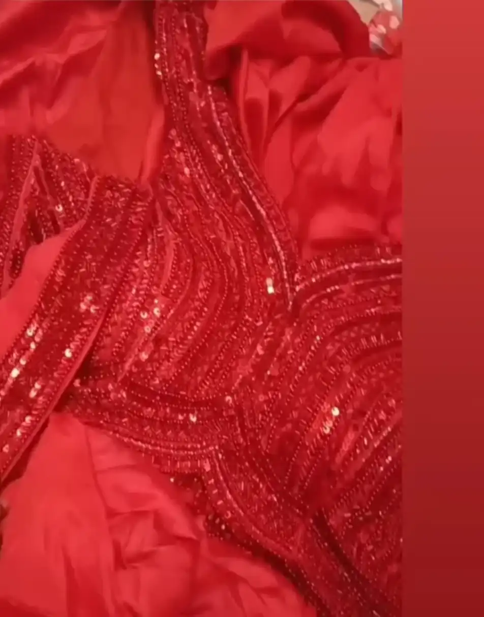 Red Hand Embroidered Blouse