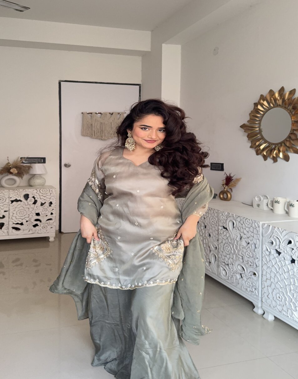 Pashmina sharara set