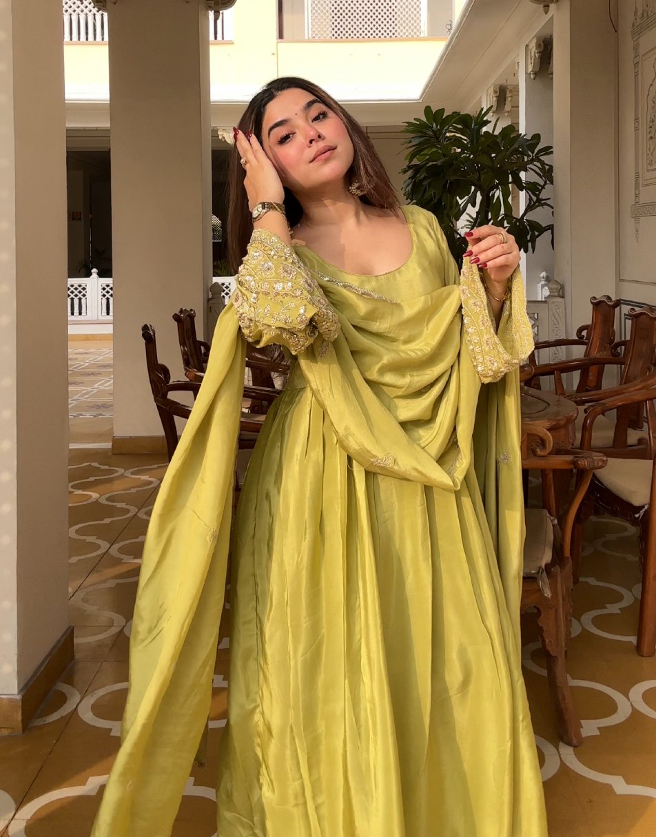 New Heera anarkali suit