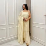Cream Sharara Set 1