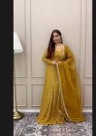 Golden Lucknowi Lehenga 4