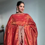 Rust orange sharara set 2