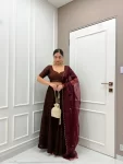 Brown Embroidered Lehenga 2