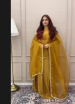 Golden Lucknowi Lehenga 5