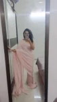 Baby Pink Sequin Georgette Saree 2