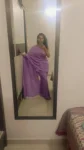 Purple Georgette Sequin Saree 2