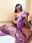 Purple tissue sharara set 2