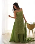 Green Tissue Sharara Set 2