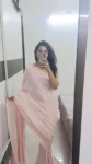 Baby Pink Sequin Georgette Saree 3