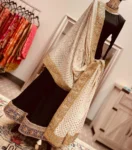 Black anarkali with Lucknowi duppatta 1