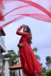 Blood Red Anarkali Suit 5