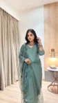 Bottle Green Uppada Silk suit 6