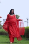 Blood Red Anarkali Suit 6