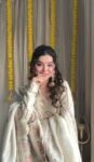 White Mirror Tissue Sharara Set With Heavy Embroidered Duppatta 6