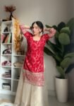 Red Banarsi Sharara Set 1