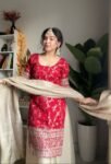 Red Banarsi Sharara Set 7