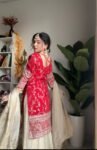 Red Banarsi Sharara Set 6