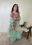 Purple Ranjha Sharara Set 4