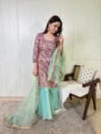 Purple Ranjha Sharara Set 2