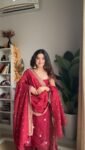 Blood Red jimmy choo sharara set 5