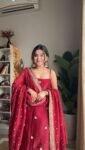 Blood Red jimmy choo sharara set 6