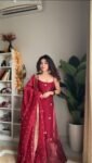 Blood Red jimmy choo sharara set 2