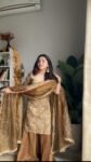 Golden Ranjha sharara set 7
