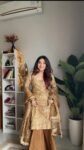 Golden Ranjha sharara set 8