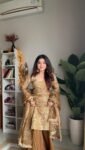 Golden Ranjha sharara set 2