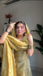 Yellow Zari Tissue Sharara Set 2