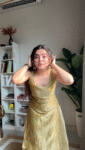Yellow Zari Tissue Sharara Set 3