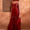 Red Uppada Silk Suit 1